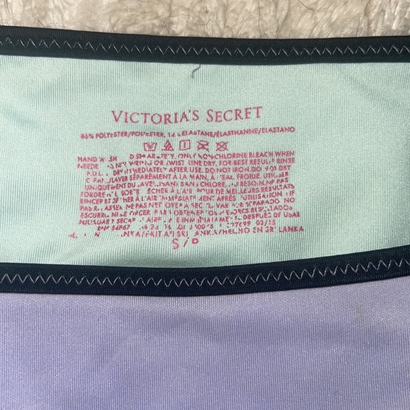 Victoria’s Secret Bikini Set Top MD Bottom SM Orchid Violet Removabl Padding - Picture 2 of 4